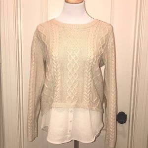 adorable sweater with elbow pads